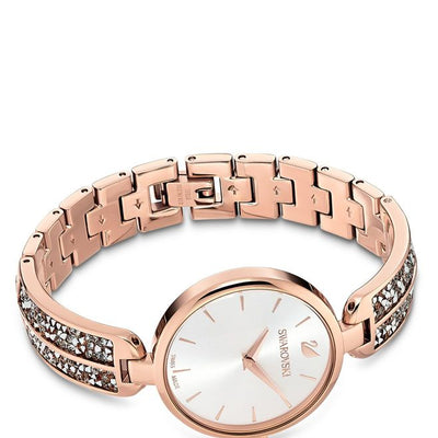 Swarovski Dream Rock Silver Dial & Rose Gold Watch for Ladies