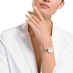 Swarovski Dream Rock Silver Dial & Rose Gold Watch for Ladies