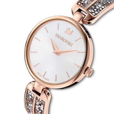 Swarovski Dream Rock Silver Dial & Rose Gold Watch for Ladies