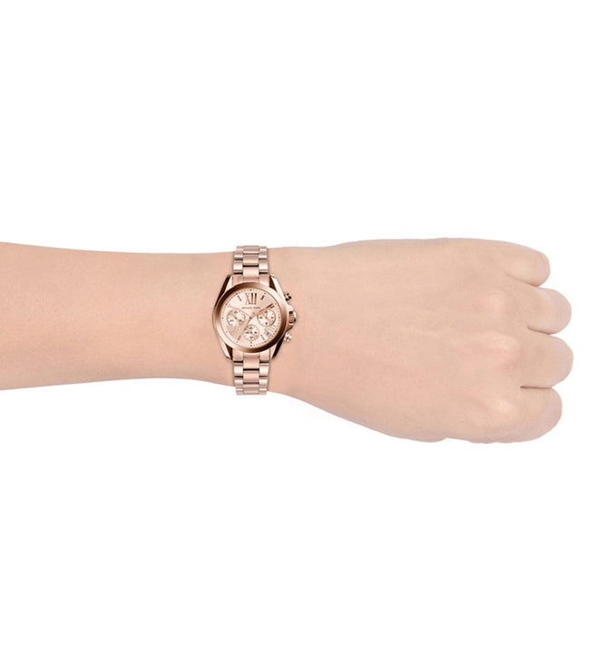 Michael Kors Mini Bradshaw Rose Gold Dial Women 36mm