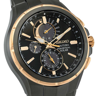Seiko Coutura Black Dial Men 44mm