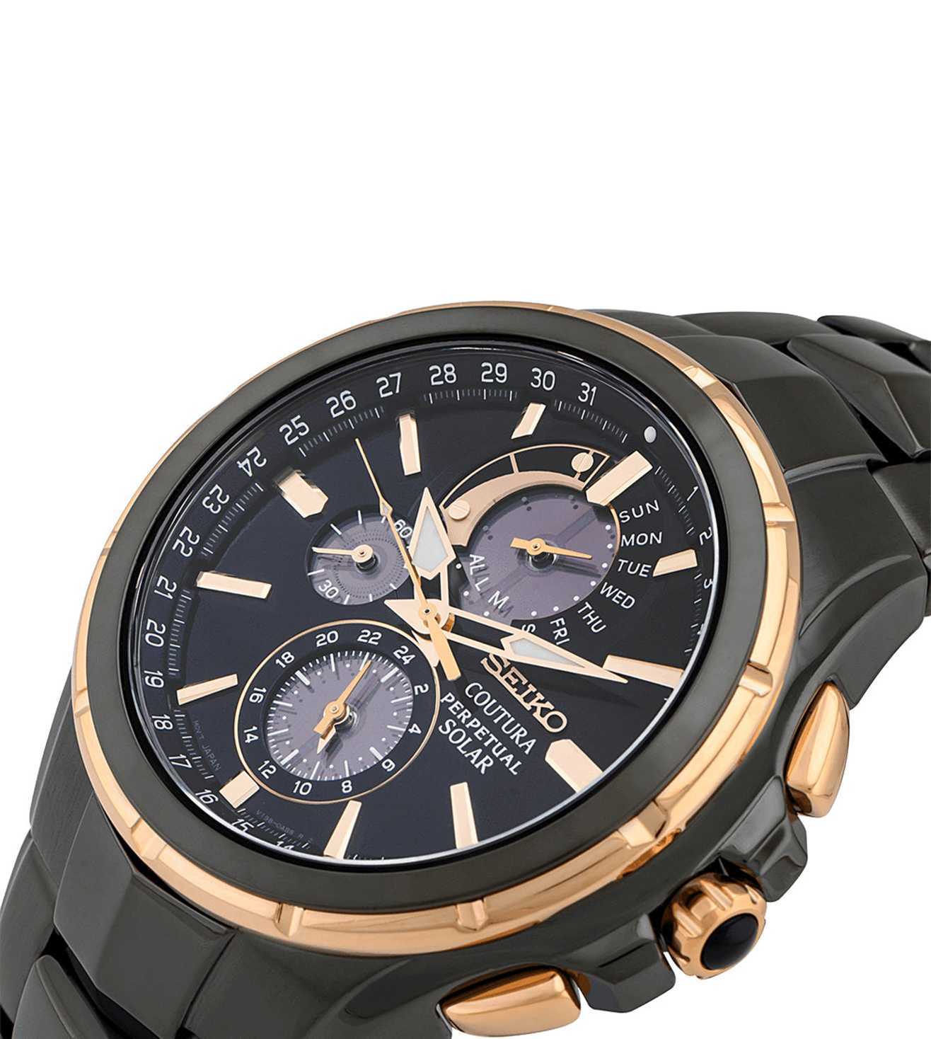 Seiko Coutura Black Dial Men 44mm