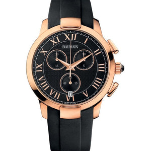 Balmain Iconic Chrono Gents Black Dial Men 42.92mm