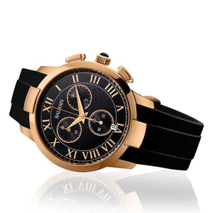 Balmain Iconic Chrono Gents Black Dial Men 42.92mm