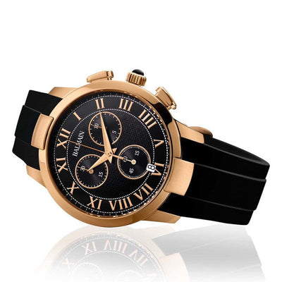 Balmain Iconic Chrono Gents Black Dial Men 42.92mm
