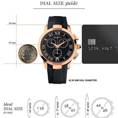 Balmain Iconic Chrono Gents Black Dial Men 42.92mm