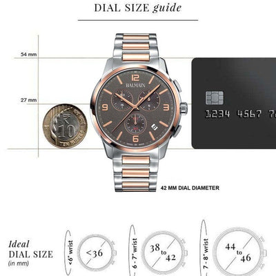 Balmain Madrigal Chrono Gent Brown Dial Men 42mm