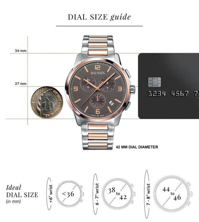 Balmain Madrigal Chrono Gent Brown Dial Men 42mm