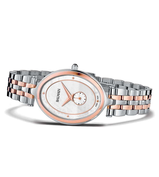 Balmain Haute Elegance Oval Mother Of Pearl Dial Women 32mm
