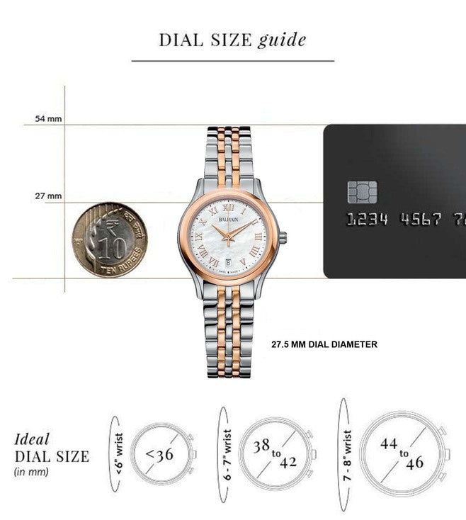 Balmain Beleganza Lady II White Mother Of Pearl Dial Women 27.5mm