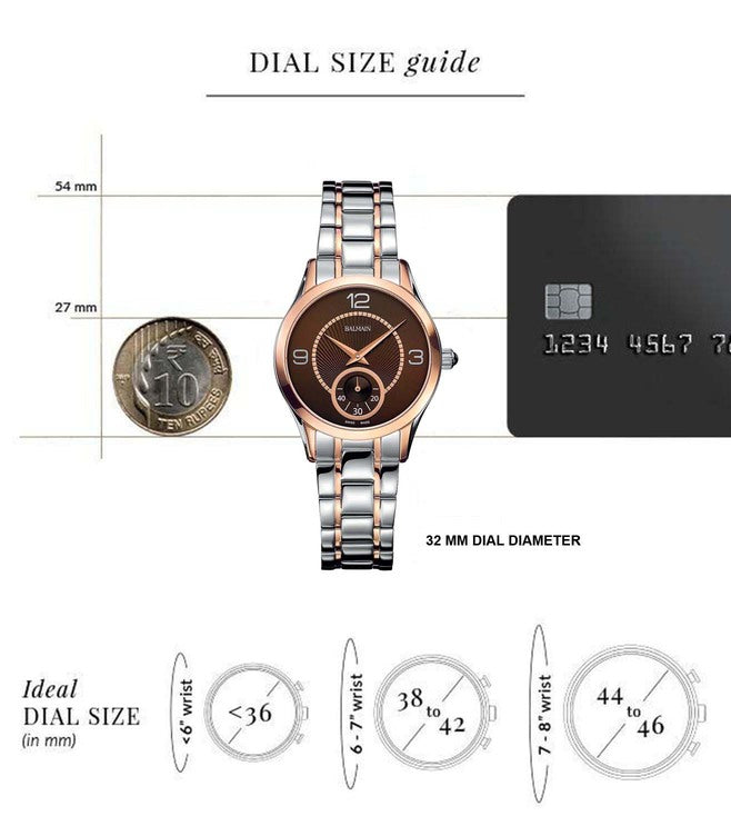Balmain Classic R Lady Brown Dial Women 32mm