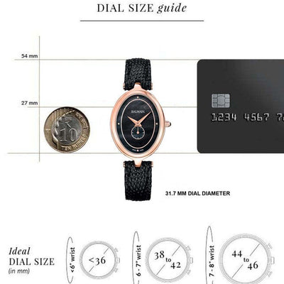 Balmain Haute Elegance Oval Black Dial Women 31.7mm