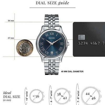 Balmain Beleganza Gent II Blue Dial Men 40mm