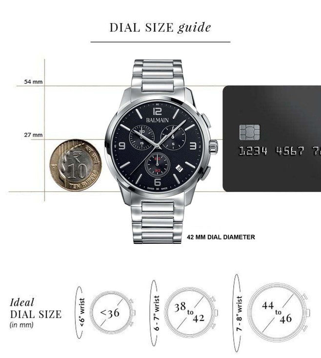 Balmain Madrigal Chrono Gent Black Dial Men 42mm