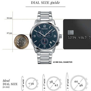 Balmain Madrigal Chrono Gent Blue Dial Men 42mm