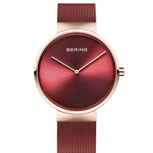 Bering Classic  Red Dial Men 39mm