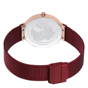Bering Classic  Red Dial Men 39mm