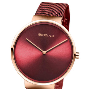 Bering Classic  Red Dial Men 39mm