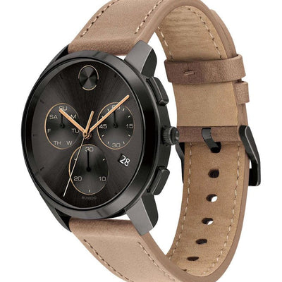 Movado Bold Thin Dark Grey Dial Men 42mm