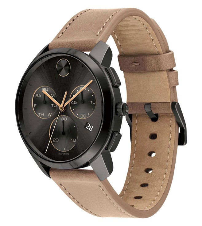 Movado Bold Thin Dark Grey Dial Men 42mm