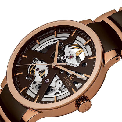 Rado Centrix Brown Dial Unisex 38mm