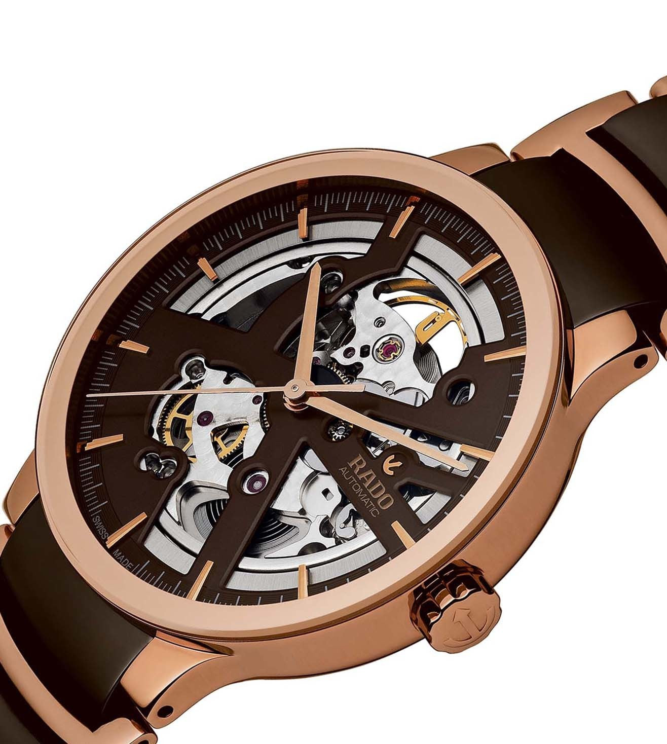 Rado Centrix Brown Dial Unisex 38mm