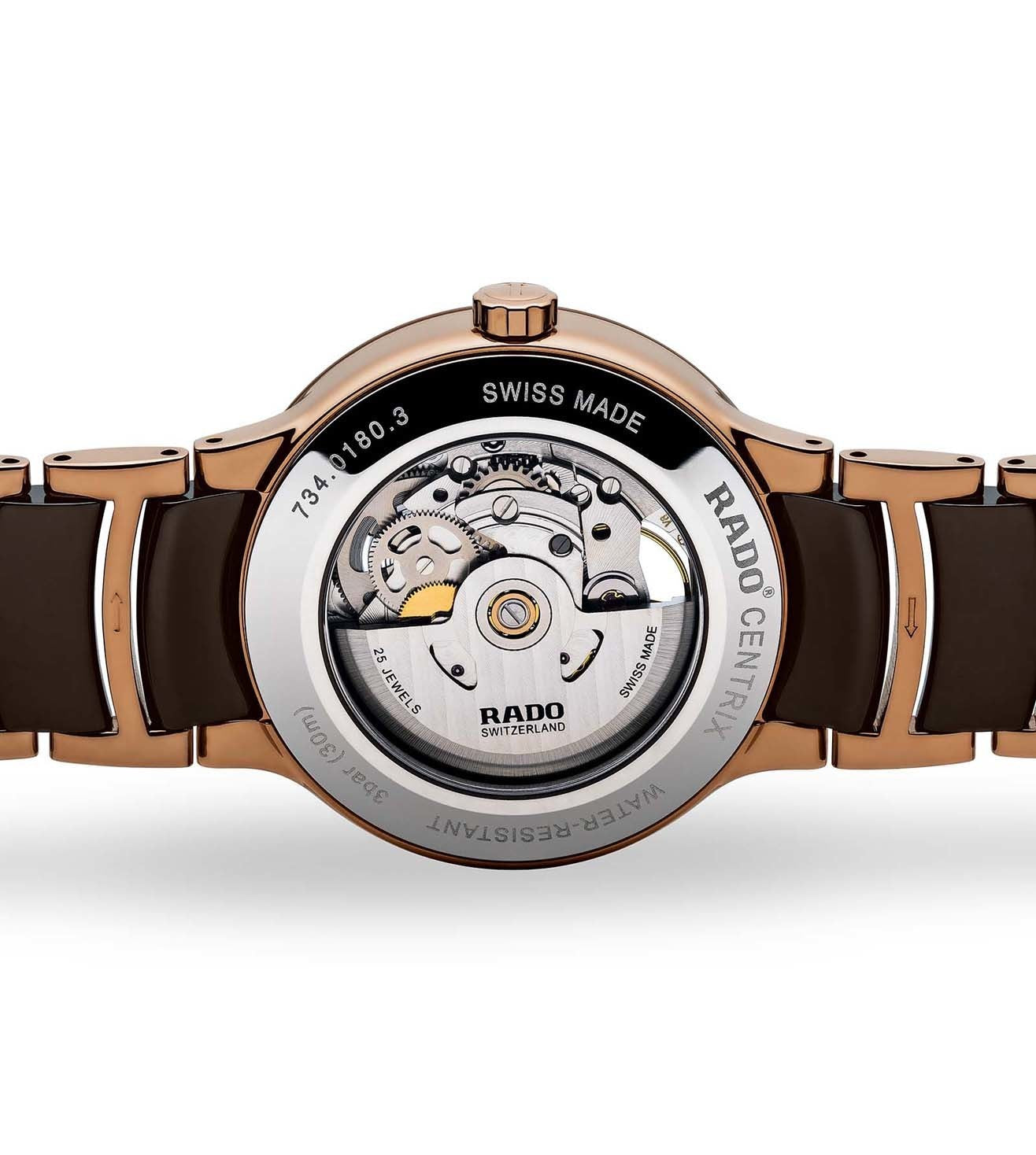 Rado Centrix Brown Dial Unisex 38mm