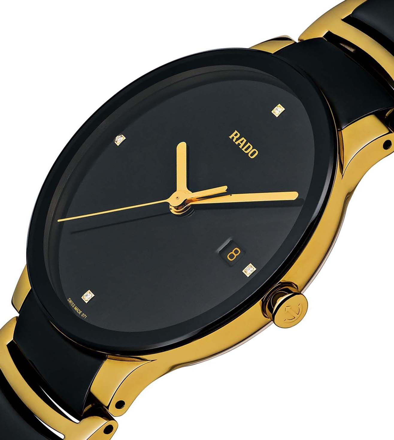 Rado Centrix Black Dial Unisex 38mm