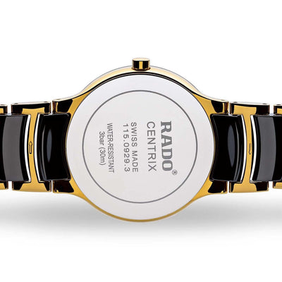 Rado Centrix Black Dial Unisex 38mm