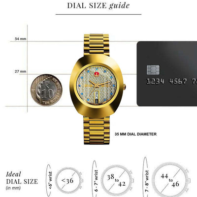 Rado Diastar Original Champagne Dial Men 35mm