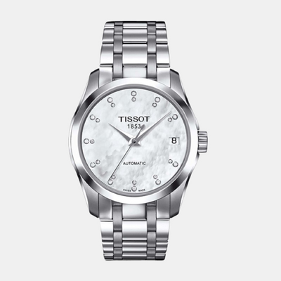 Couturier Men White Analog Stainless Steel Watch T0352071111600