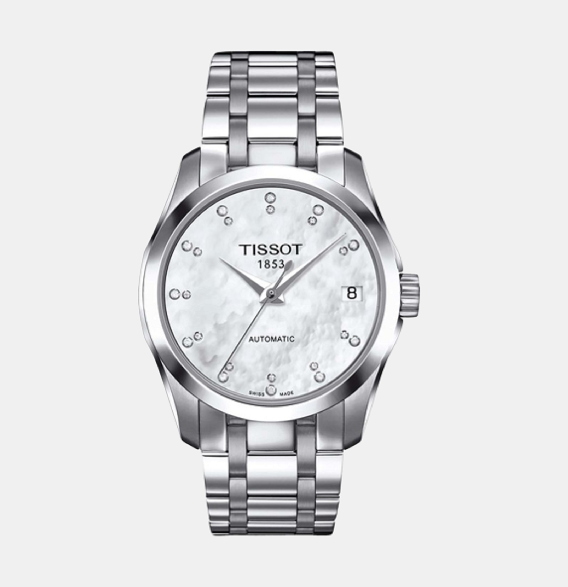 Couturier Men White Analog Stainless Steel Watch T0352071111600