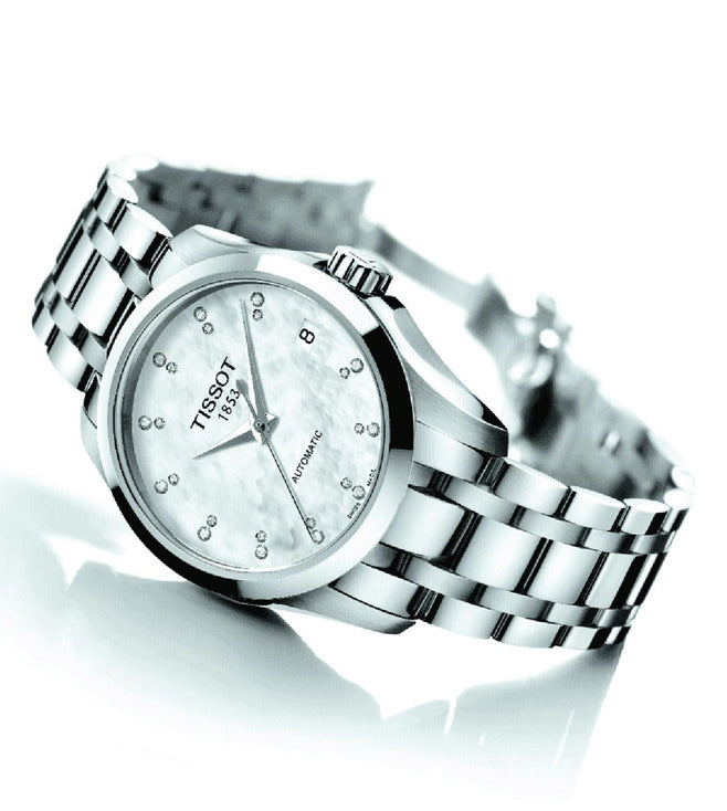 Couturier Men White Analog Stainless Steel Watch T0352071111600