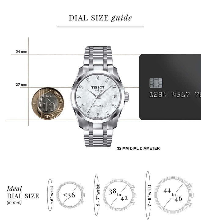 Couturier Men White Analog Stainless Steel Watch T0352071111600