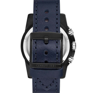 Cerruti Blue Leather