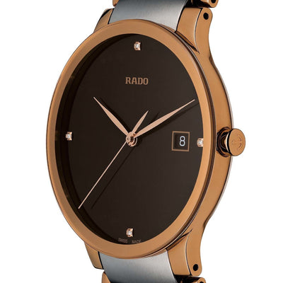 Rado Centrix Brown Dial Unisex 38mm