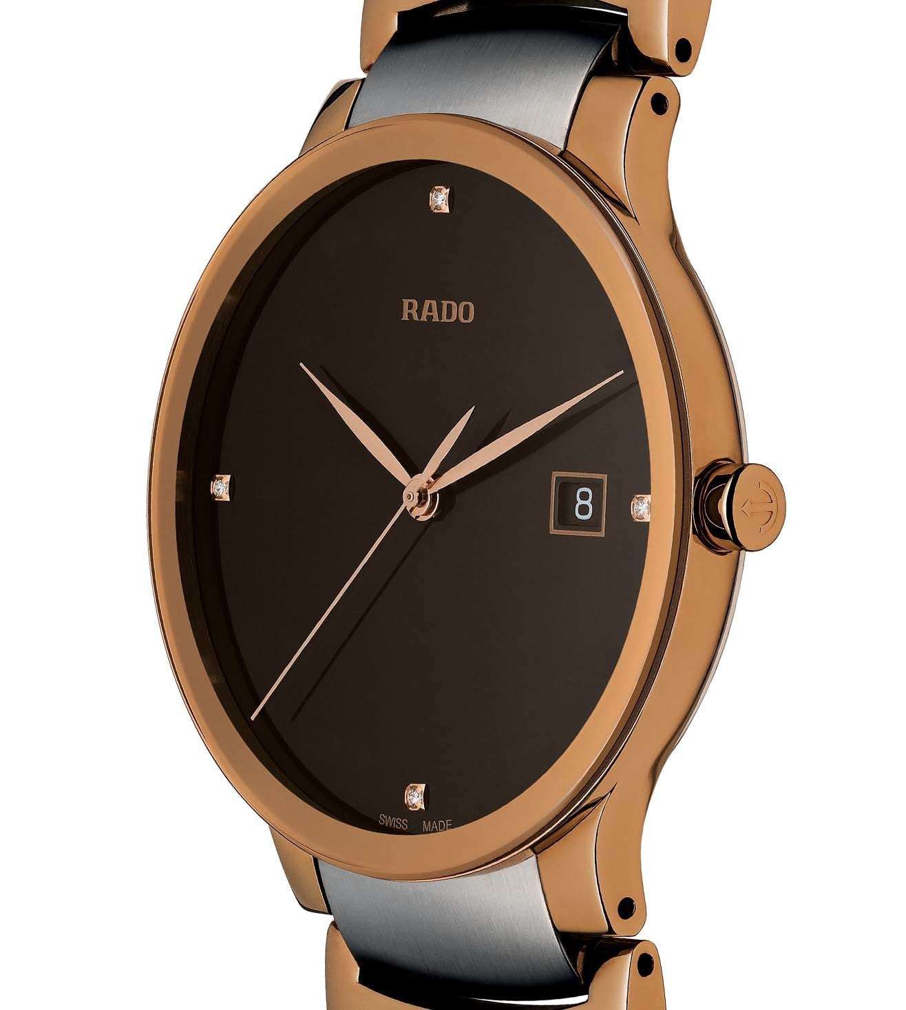 Rado Centrix Brown Dial Unisex 38mm