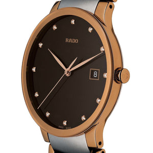 Rado Centrix Brown Dial Unisex 38mm