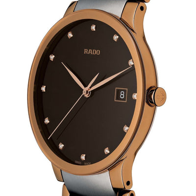 Rado Centrix Brown Dial Unisex 38mm
