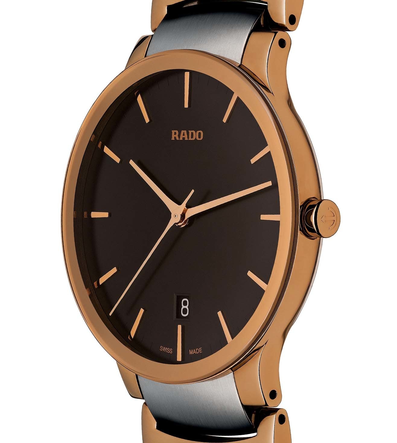 Rado Centrix Brown Dial Unisex 38mm