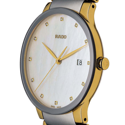 Rado Centrix White Mother-Of-Pearl Dial Unisex 38mm