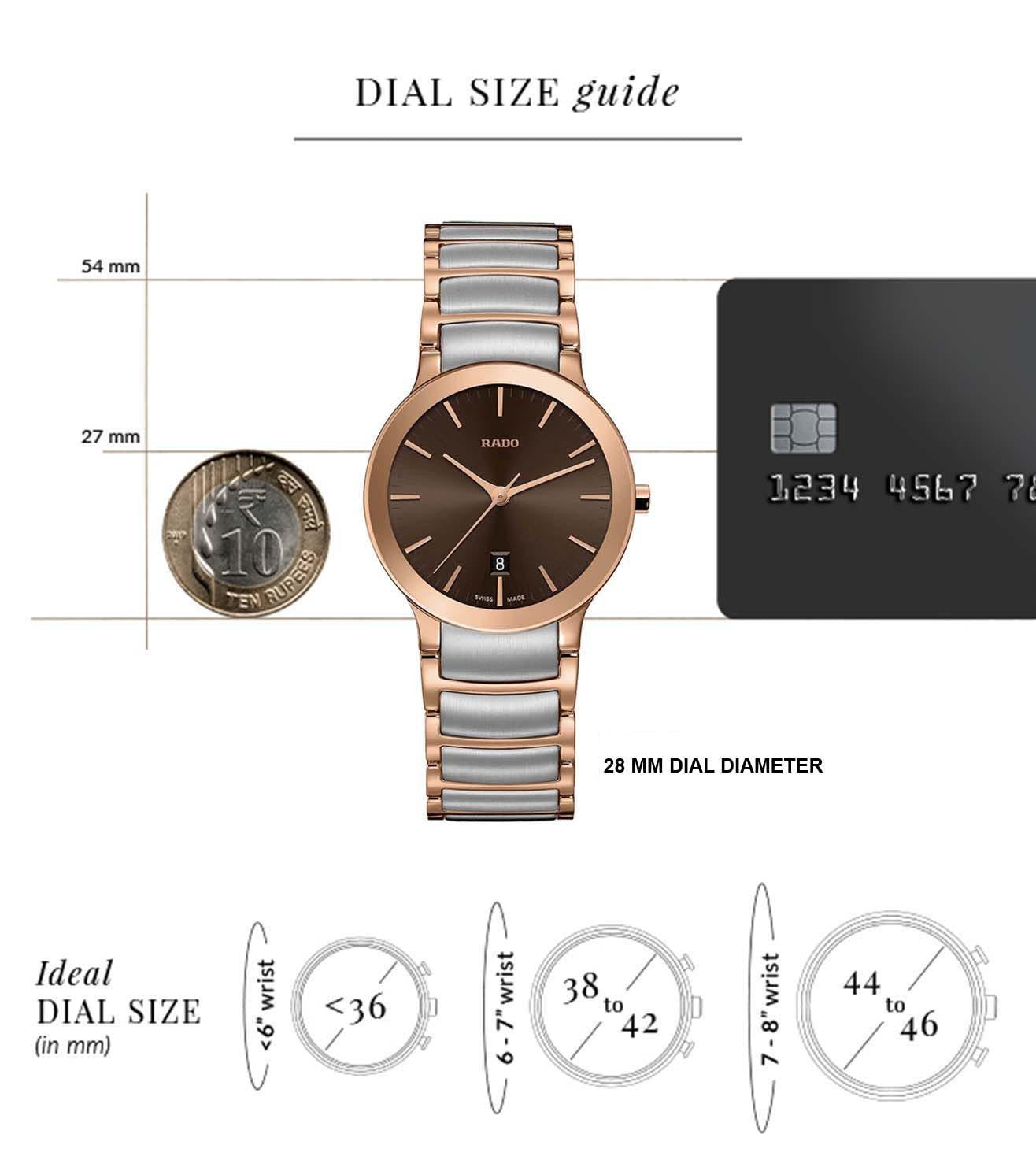Rado Centrix Brown Dial Women 28mm