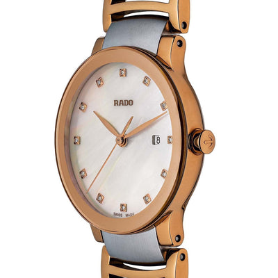 Rado Centrix White Mother-Of-Pearl Dial Women 28mm