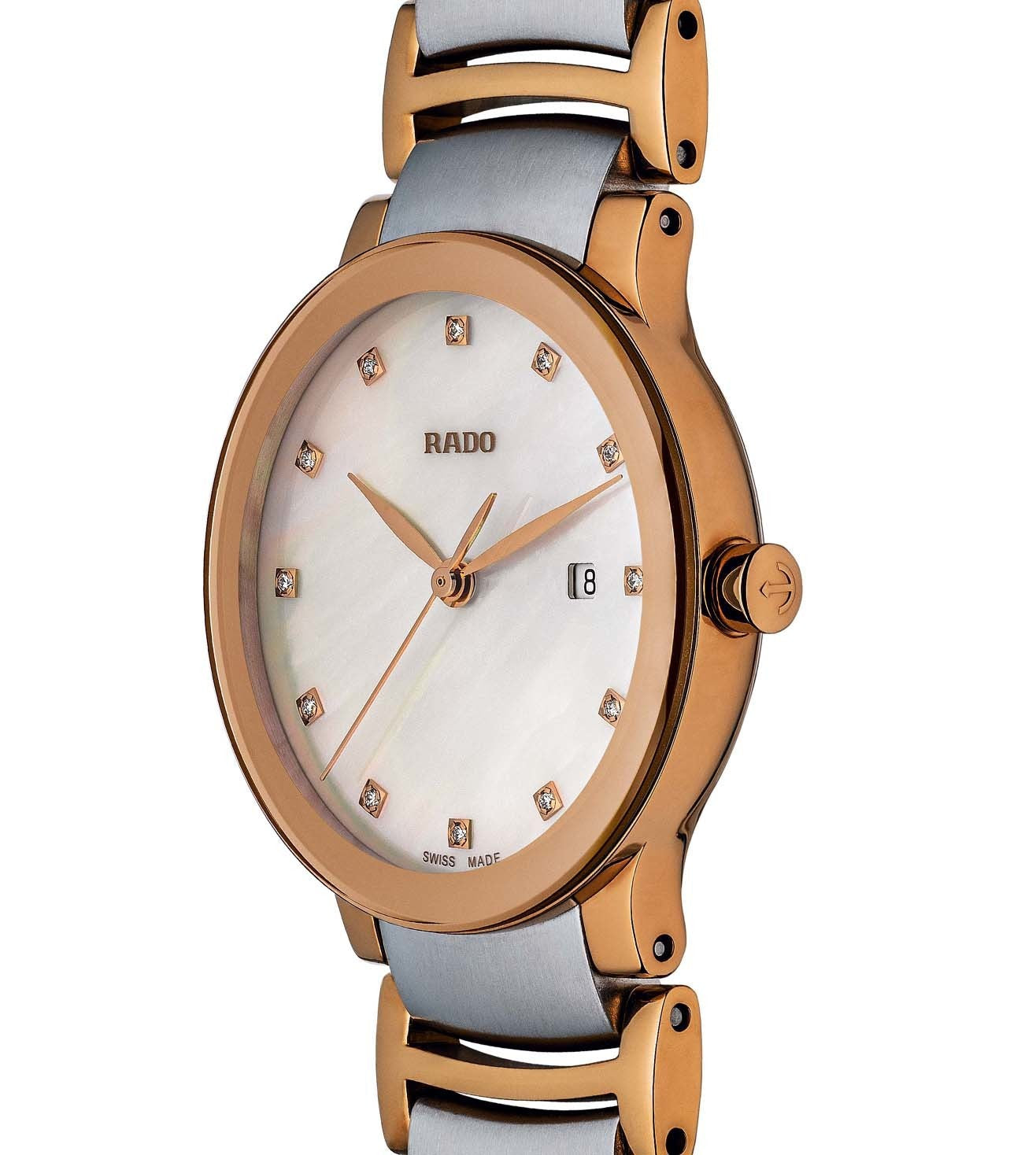 Rado Centrix White Mother-Of-Pearl Dial Women 28mm