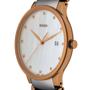 Rado Centrix White Mother-Of-Pearl Dial Unisex 38mm