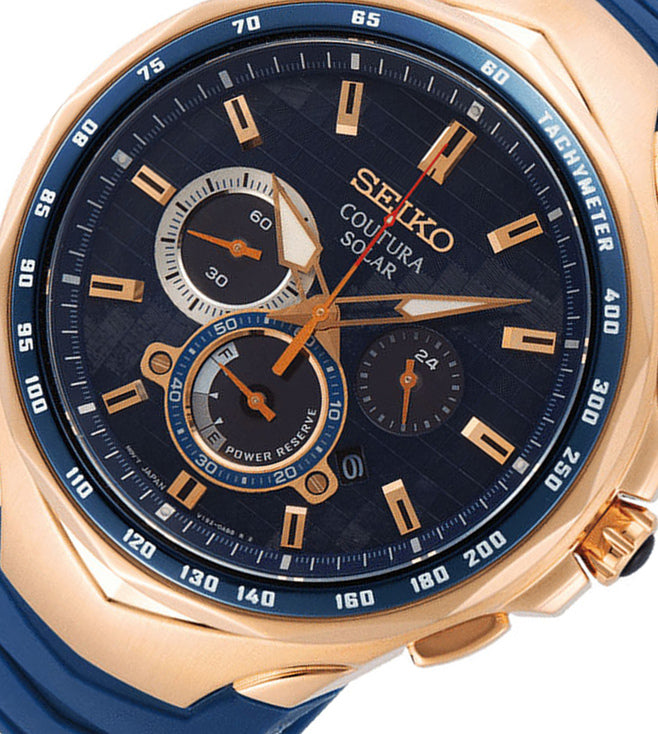Seiko Coutura Black Dial Men 44mm