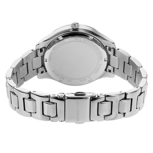 Michael Kors Liliane Women's White Mother of Pearl Dial & Silver Watch