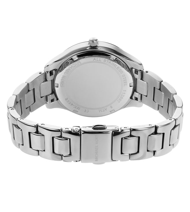 Michael Kors Liliane Women's White Mother of Pearl Dial & Silver Watch