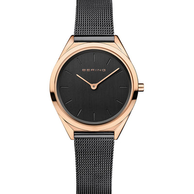 Bering Ultra Slim Black Dial Women 31mm