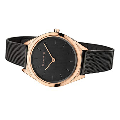 Bering Ultra Slim Black Dial Women 31mm